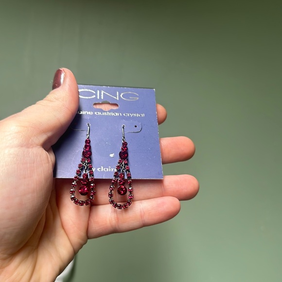 Ruby teardrop earrings - Picture 1 of 4